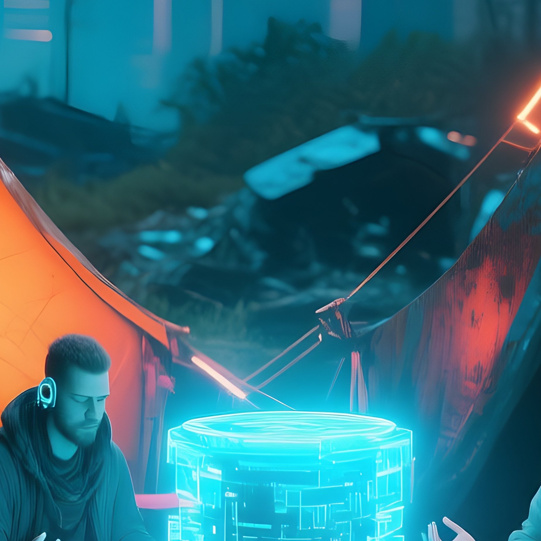 The Sci Fi Cyberpunk Nomads As A Culture - Full Resolution Quality Preview