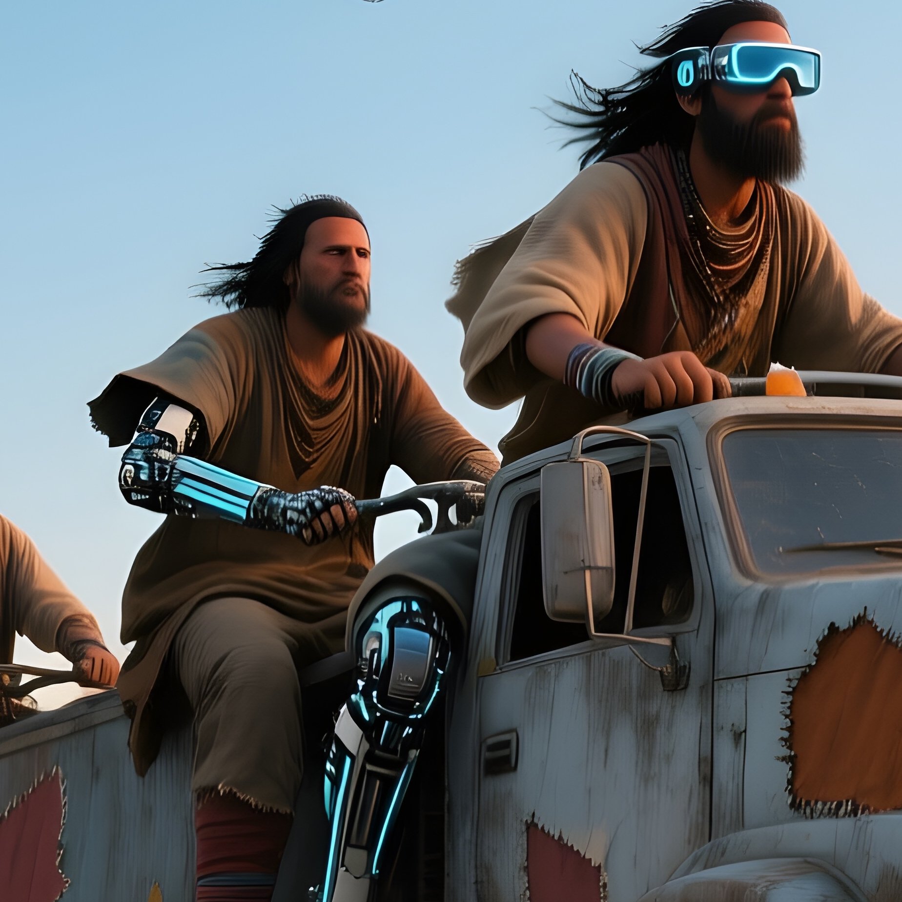 The Sci Fi Cyberpunk Nomads As A Movement - Full Resolution Quality Preview