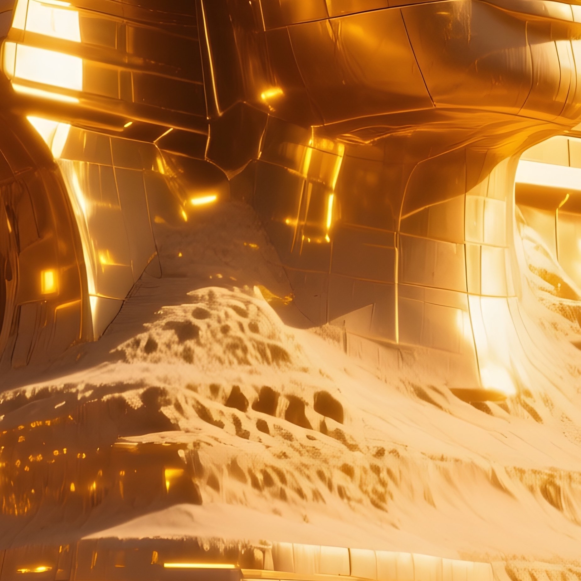 The Sphinx Covered In Soft Golden Sand After A Desert Windstorm - Full Resolution Quality Preview