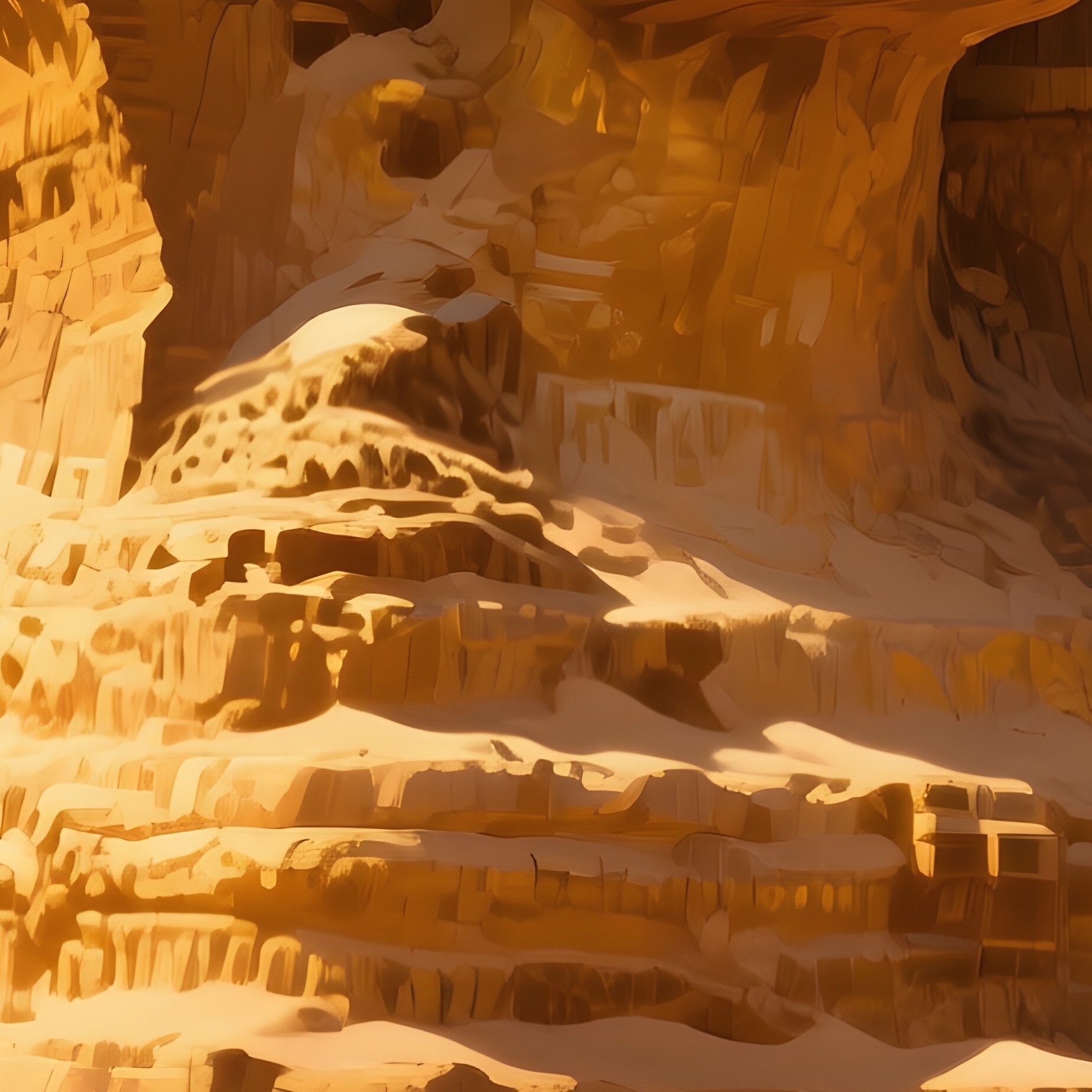 The Sphinx Covered In Soft Golden Sand After A Desert Windstorm - Full Resolution Quality Preview
