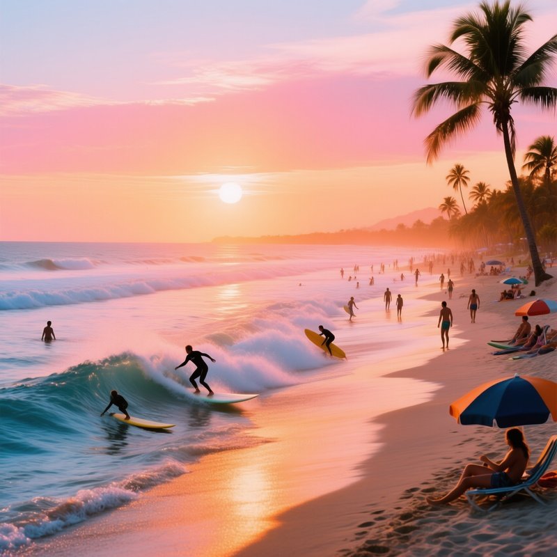 The Surf And Sand Beach Events Surfing Sunset