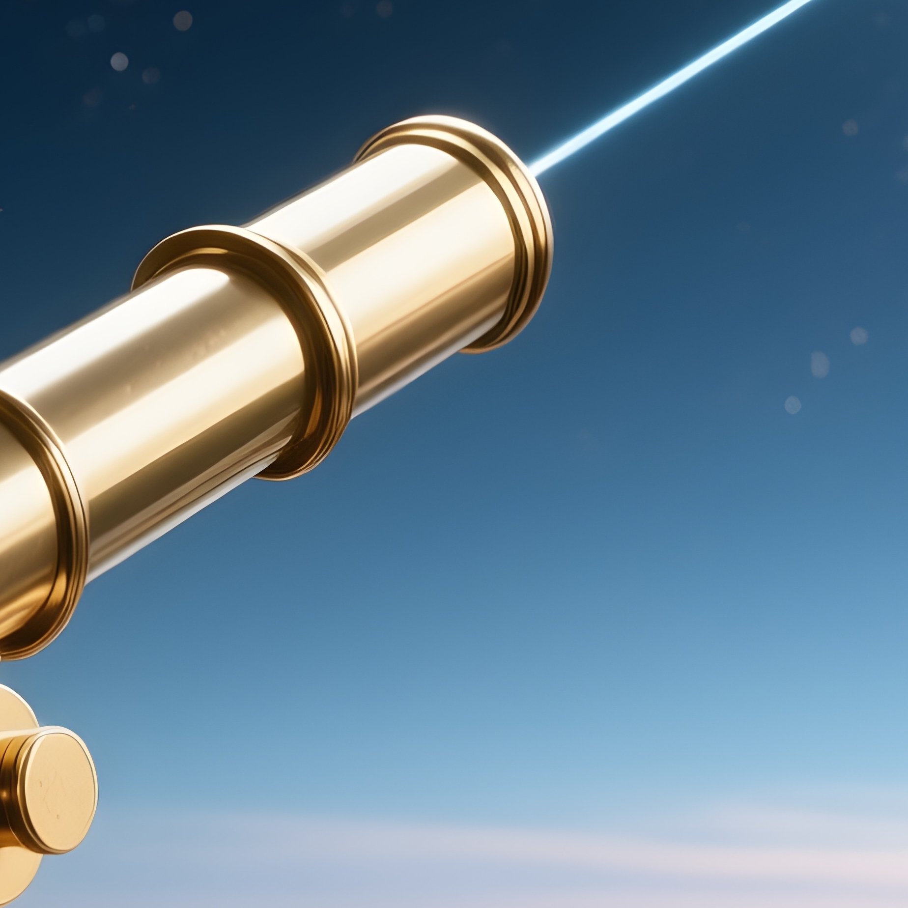 The Telescope: A Brass Telescope Pointing Out Of A High Rise Office Window Towards The Stars, Symbolizing Long Term Forecasting And Future Vision. - Full Resolution Quality Preview