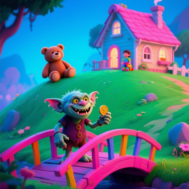 The Troll Bridge Toll First Thing Home Digital Art