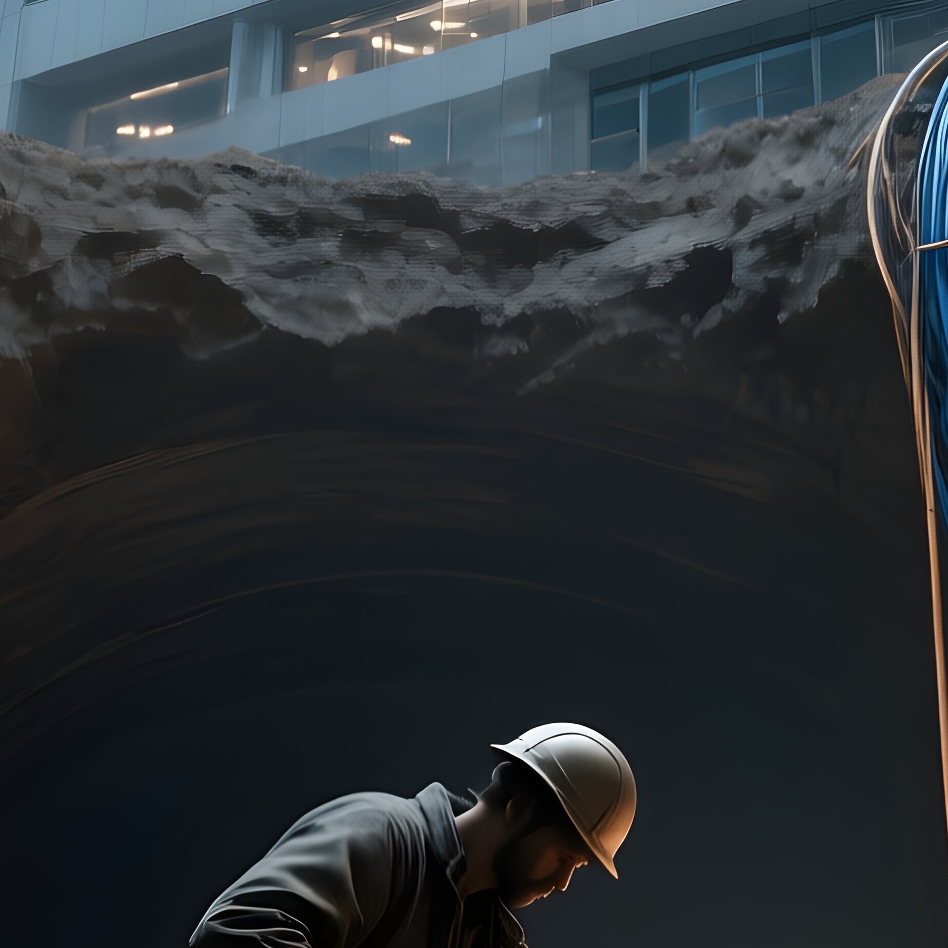 The Underground Mole Tunneling Under Tech Corporation - Full Resolution Quality Preview