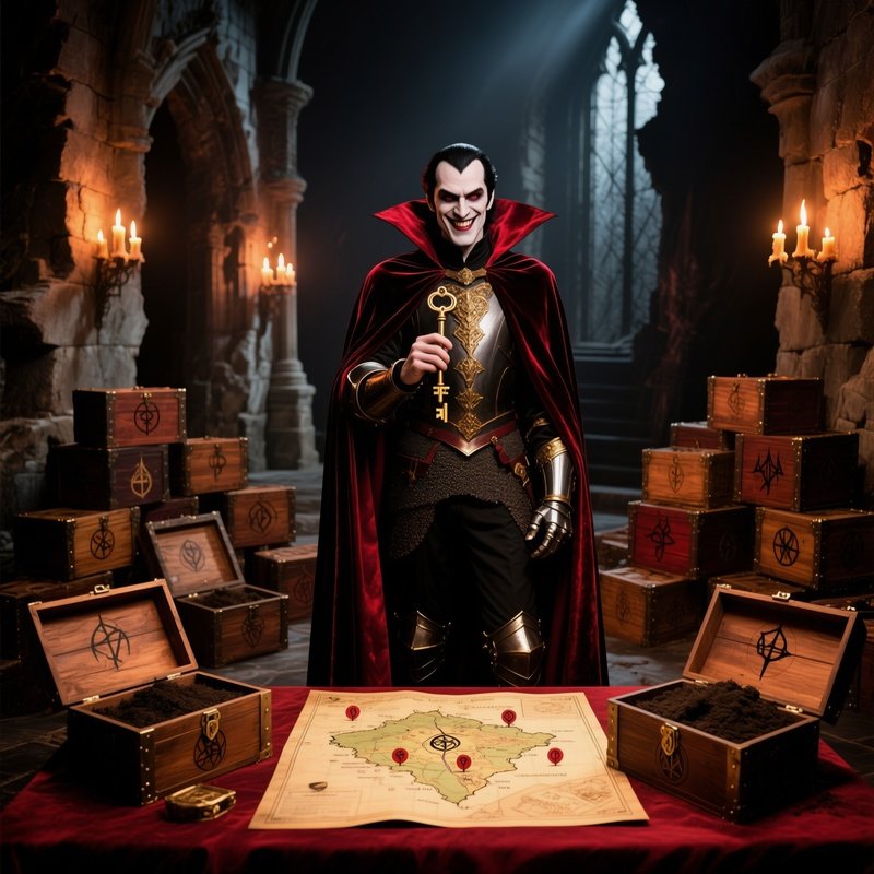 The Vampires Soil Charismatic Count With 50 Boxes Of Earth