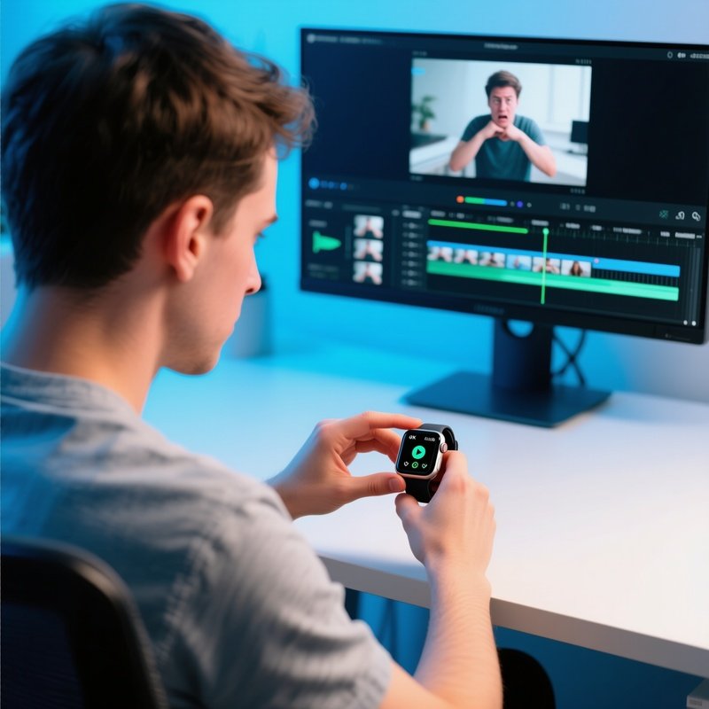 The Watch User Editing 4K Video On Smartwatch