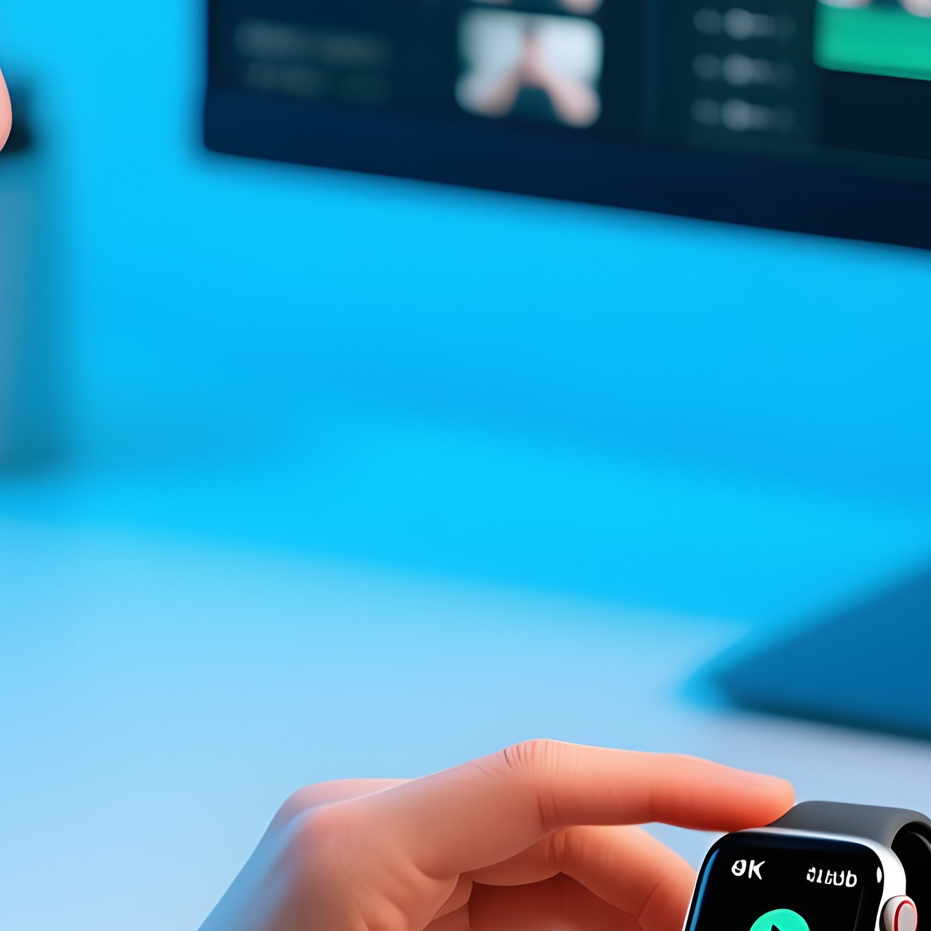 The Watch User Editing 4K Video On Smartwatch - Full Resolution Quality Preview