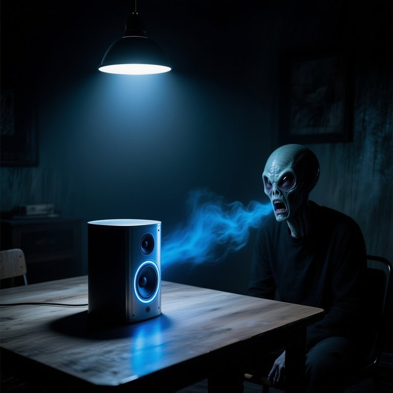 The Whisperer In Darkness Cylinder Playing Alien Voice