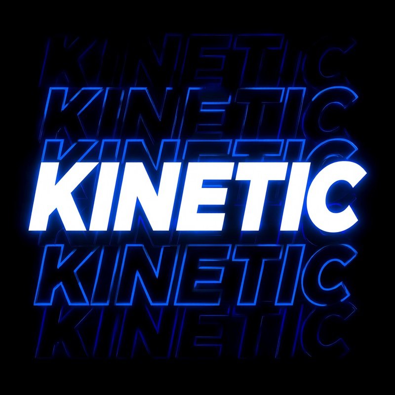 The Word Kinetic Prominently Displayed Kinetic Text Art