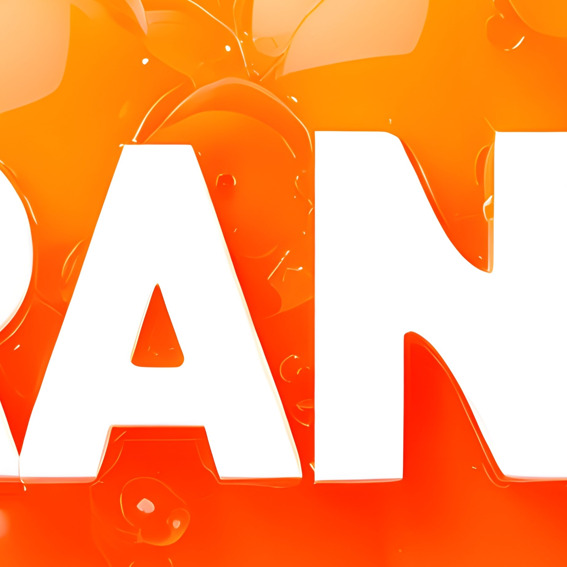 The Word Orange Surrounded By Orange Droplets Orange Droplets - Full Resolution Quality Preview