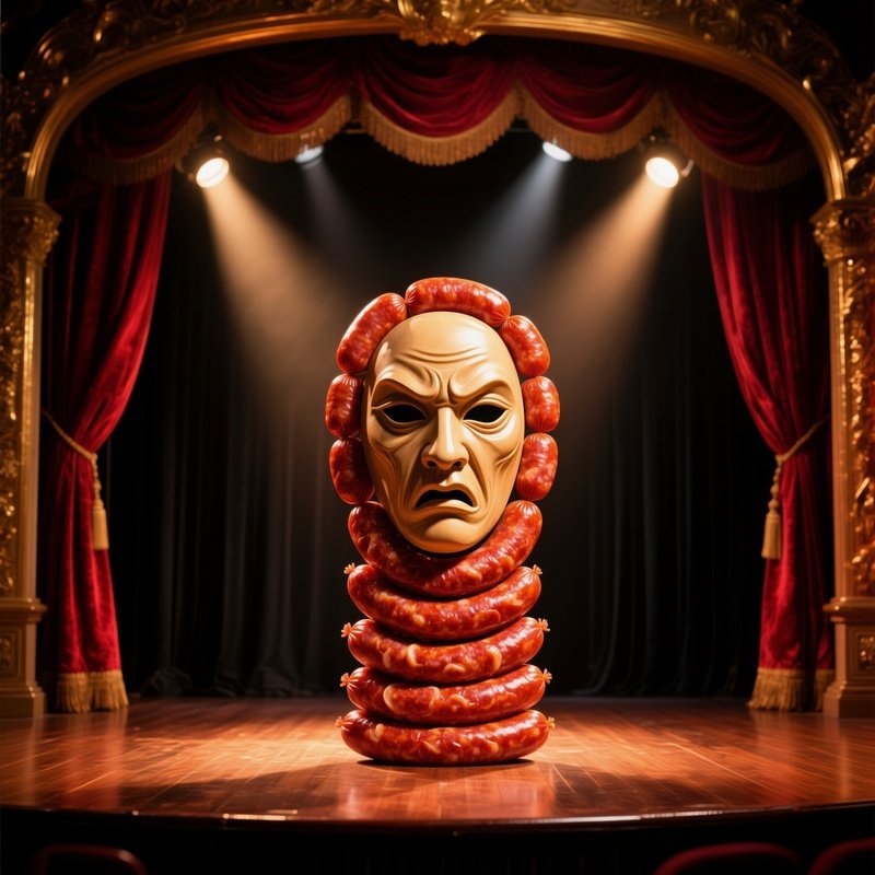 Theater Stage Sausage Mask