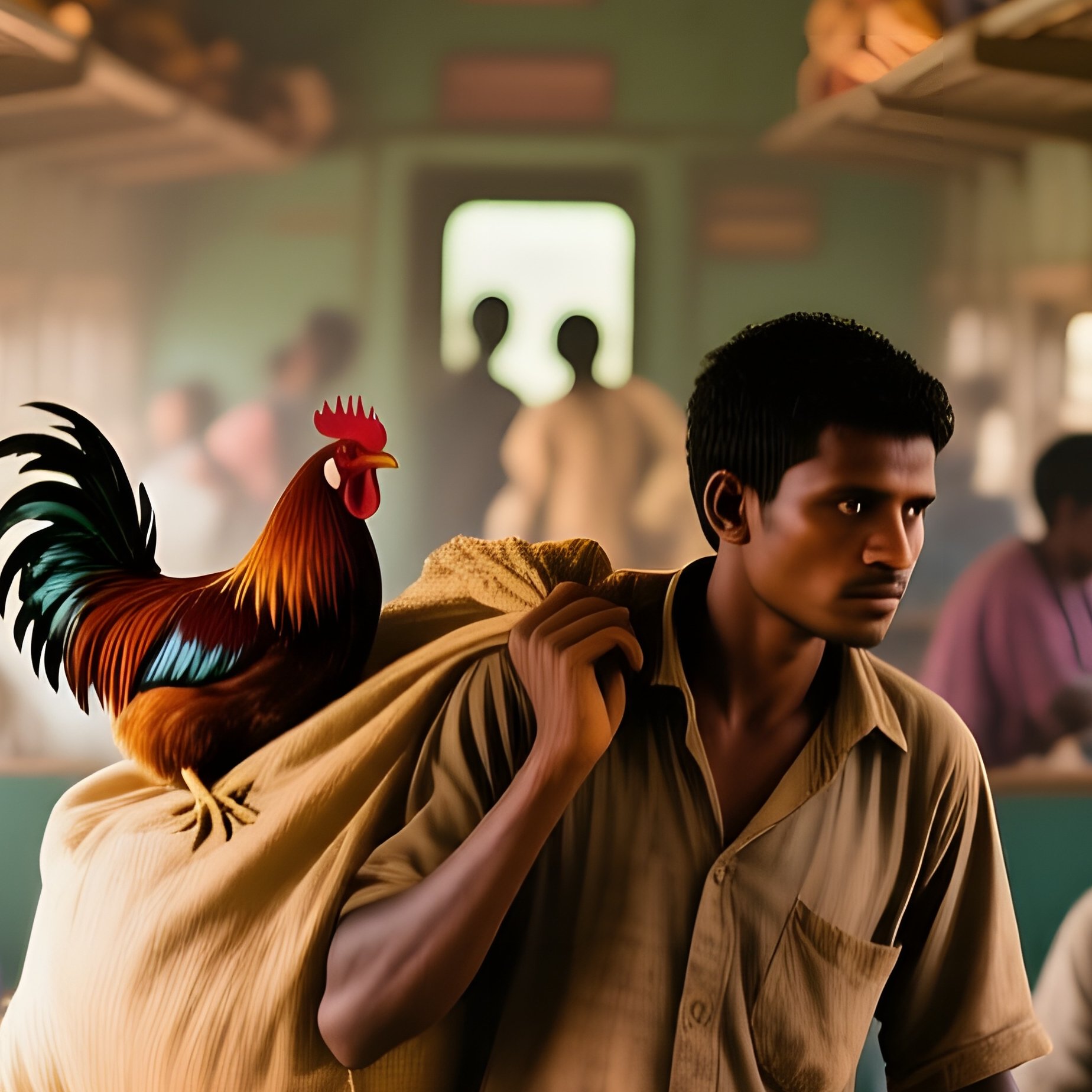 Third Class Train Carriage Developing Nation - Full Resolution Quality Preview