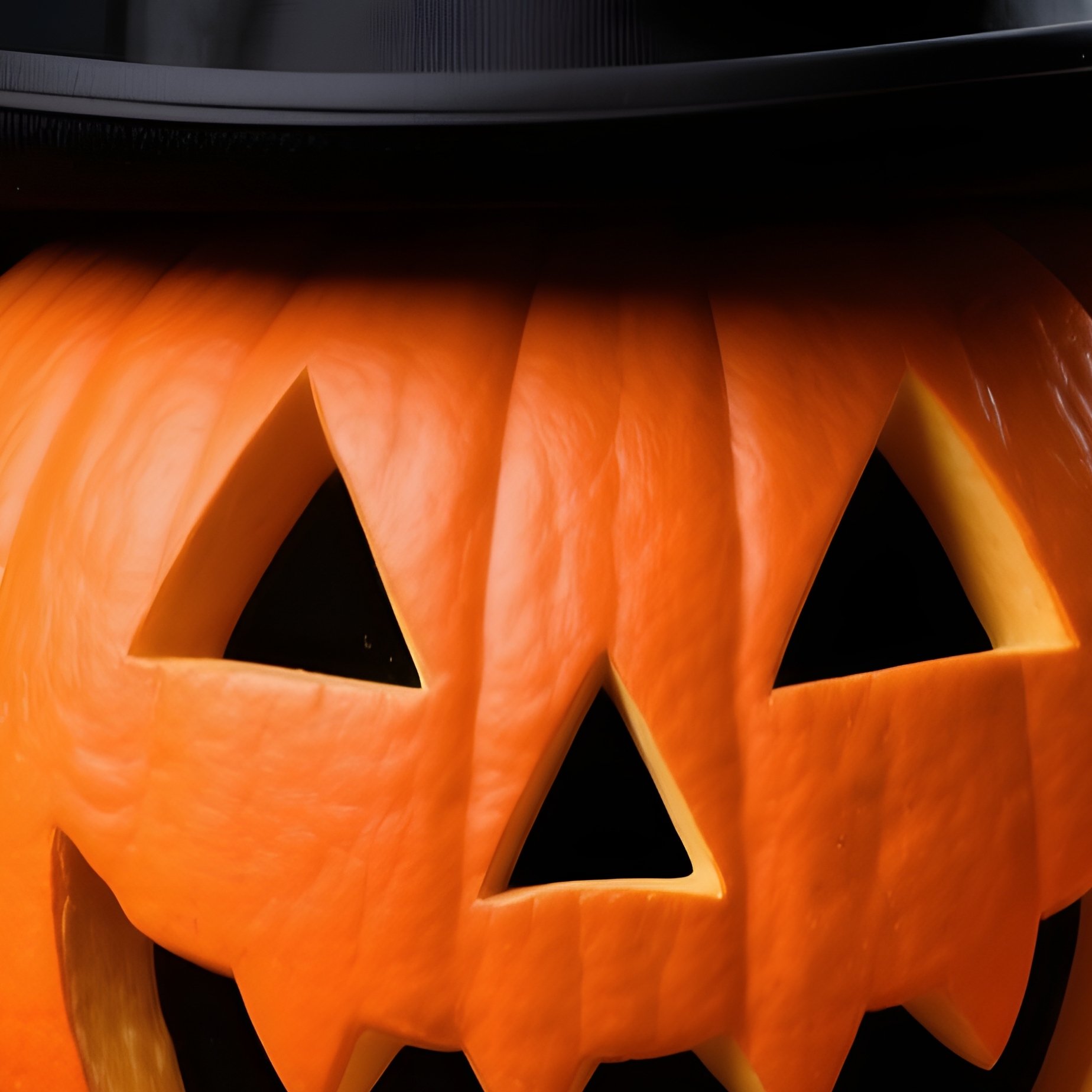 Three Carved Pumpkins Arranged Together Halloween Pumpkin - Full Resolution Quality Preview