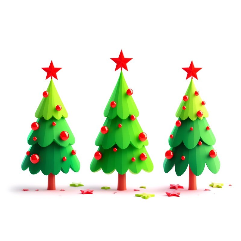 Three Christmas Trees Christmas Trees