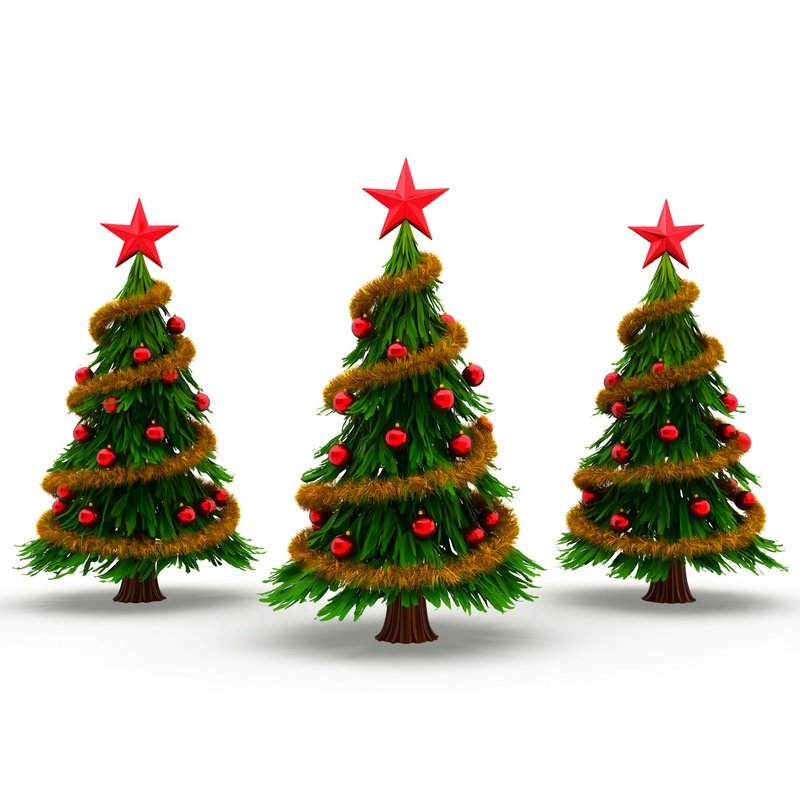 Three Christmas Trees Christmas Trees