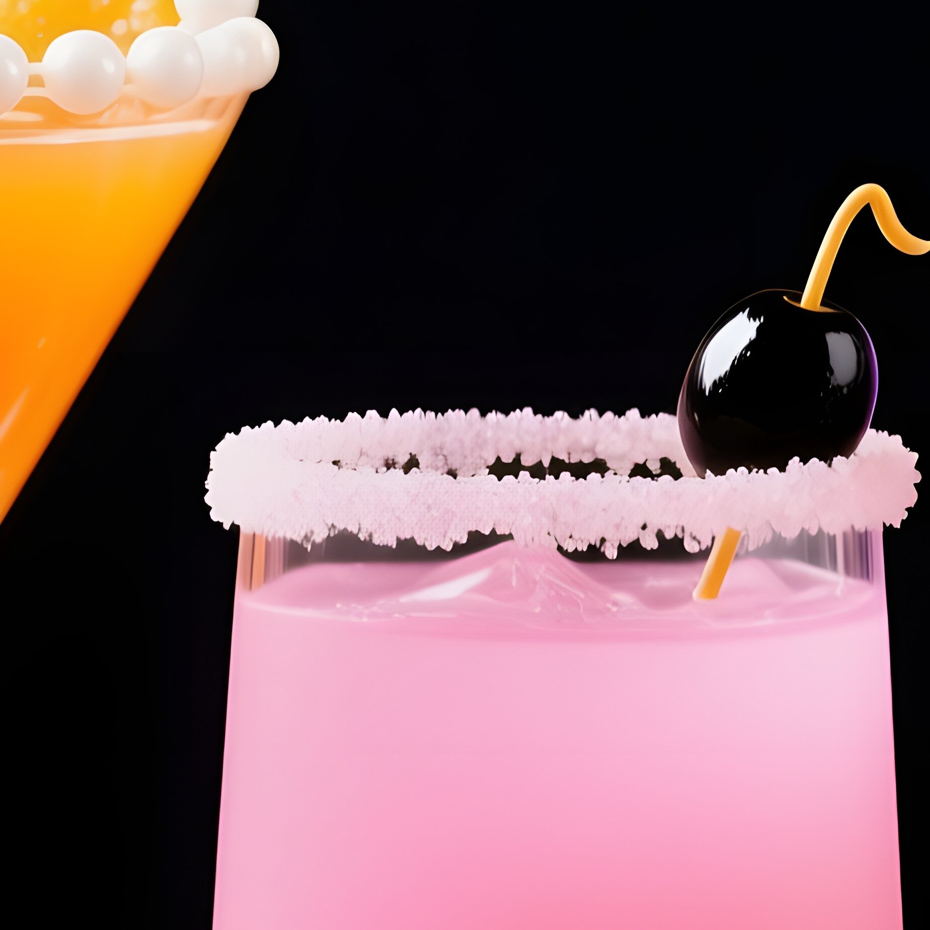 Three Colorful Cocktails Arranged On A Bar Counter Halloween - Full Resolution Quality Preview