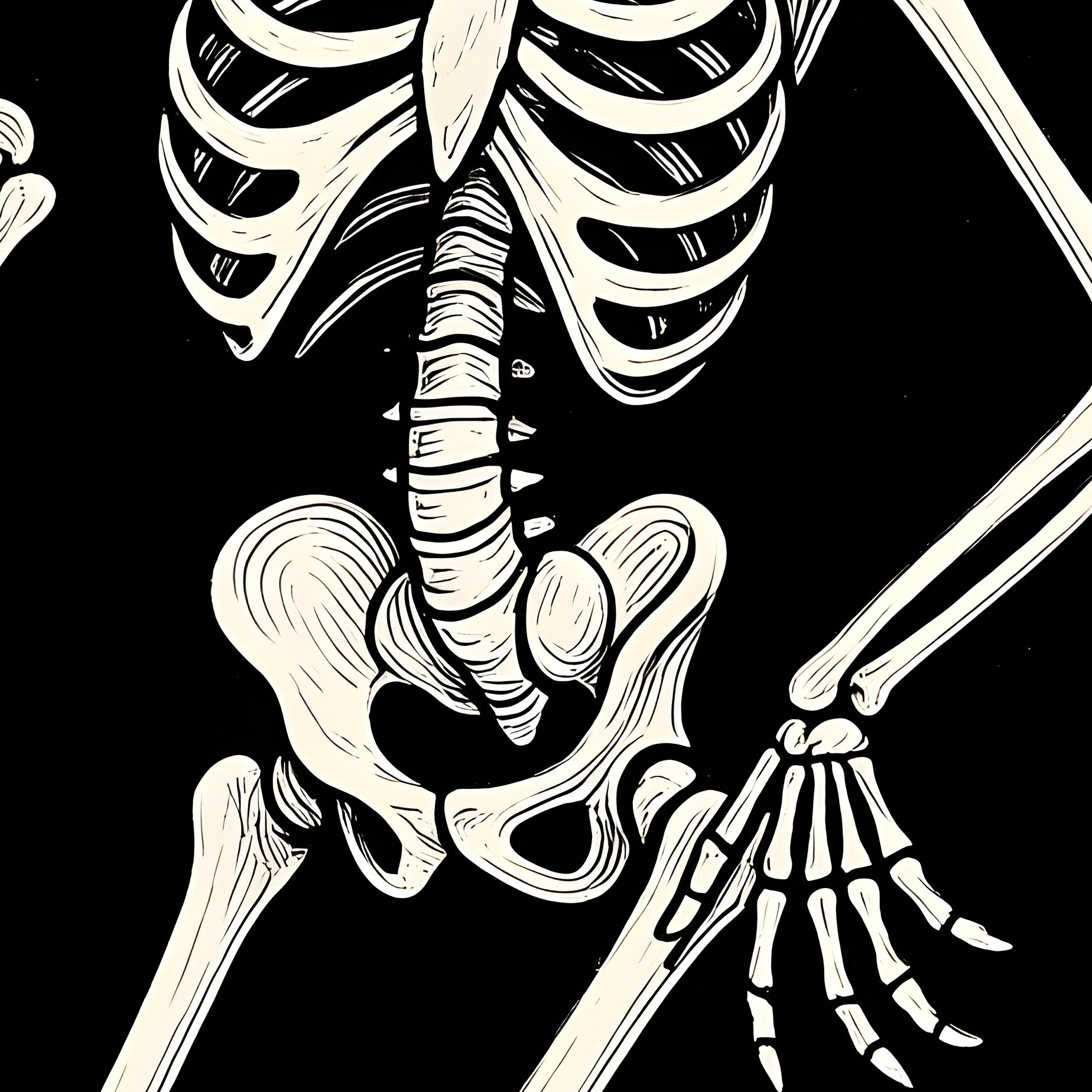 Three Dancing Skeletons Skeleton Dance - Full Resolution Quality Preview