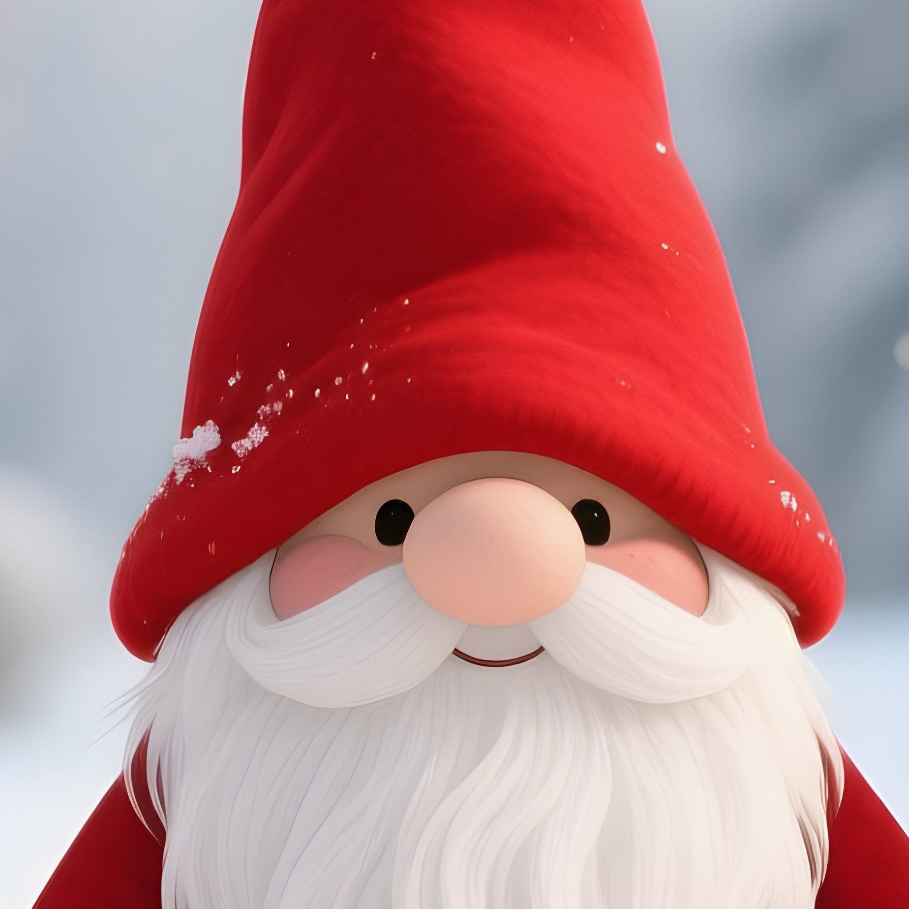 Three Gnomes In A Snowy Landscape Gnomes Winter - Full Resolution Quality Preview