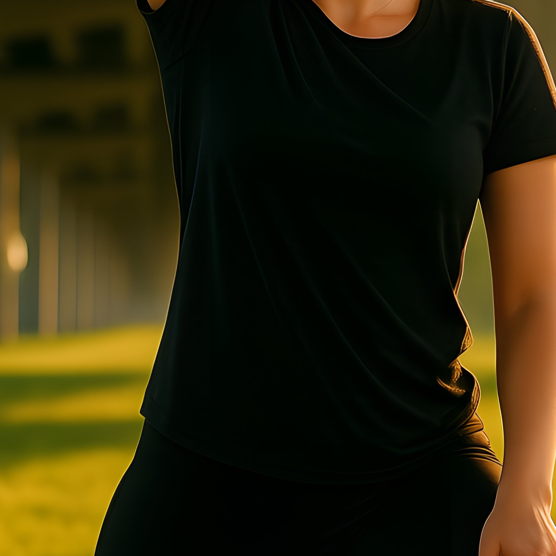 Three Individuals Stretching Outdoors Outdoor Exercise Inclusion - Full Resolution Quality Preview