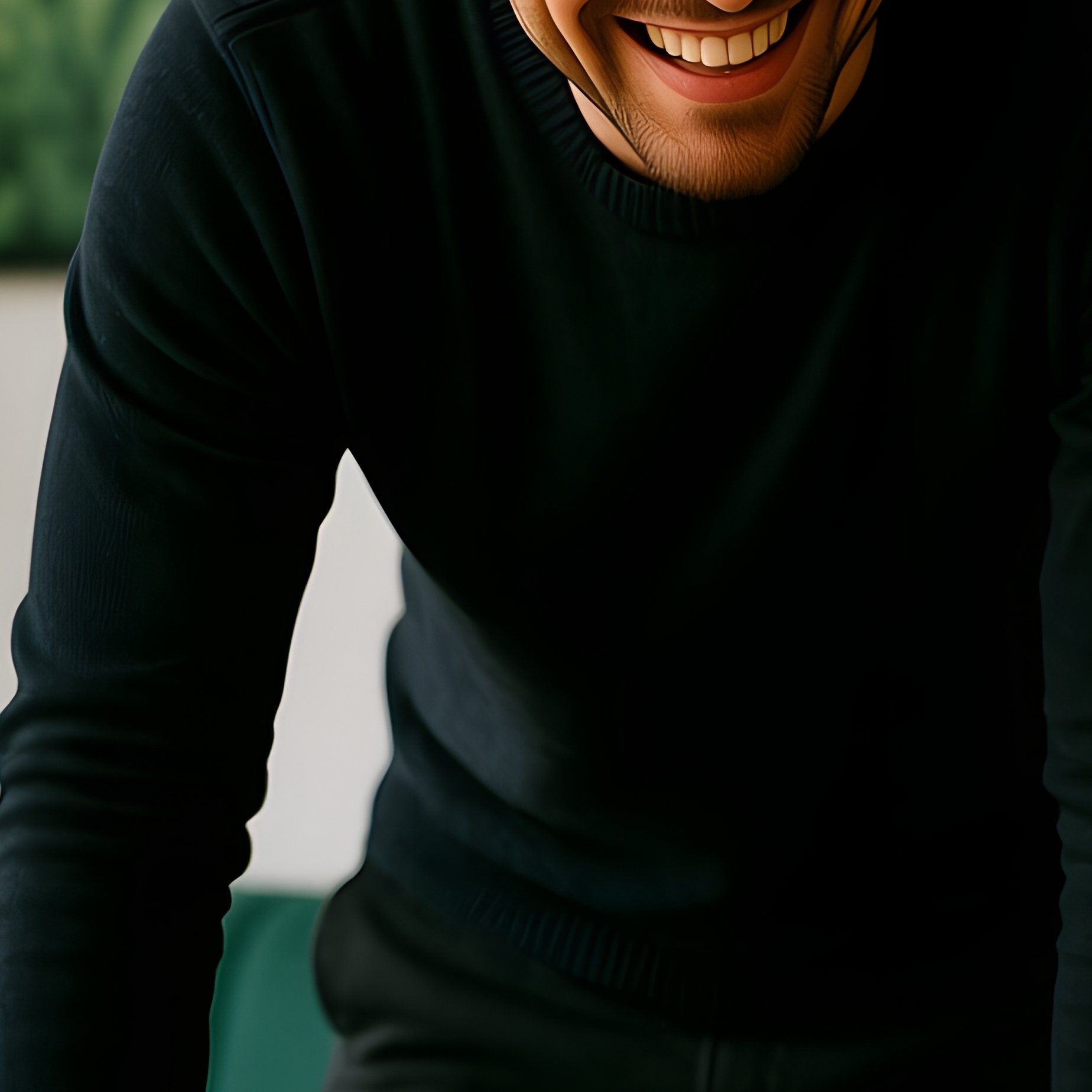 Three People Interacting In A Casual Office Setting Collaboration - Full Resolution Quality Preview