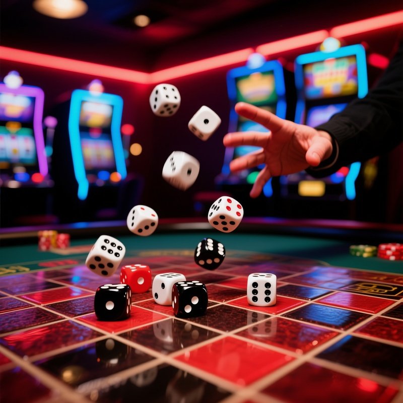 Tiles And Dice Dice Rolling Game