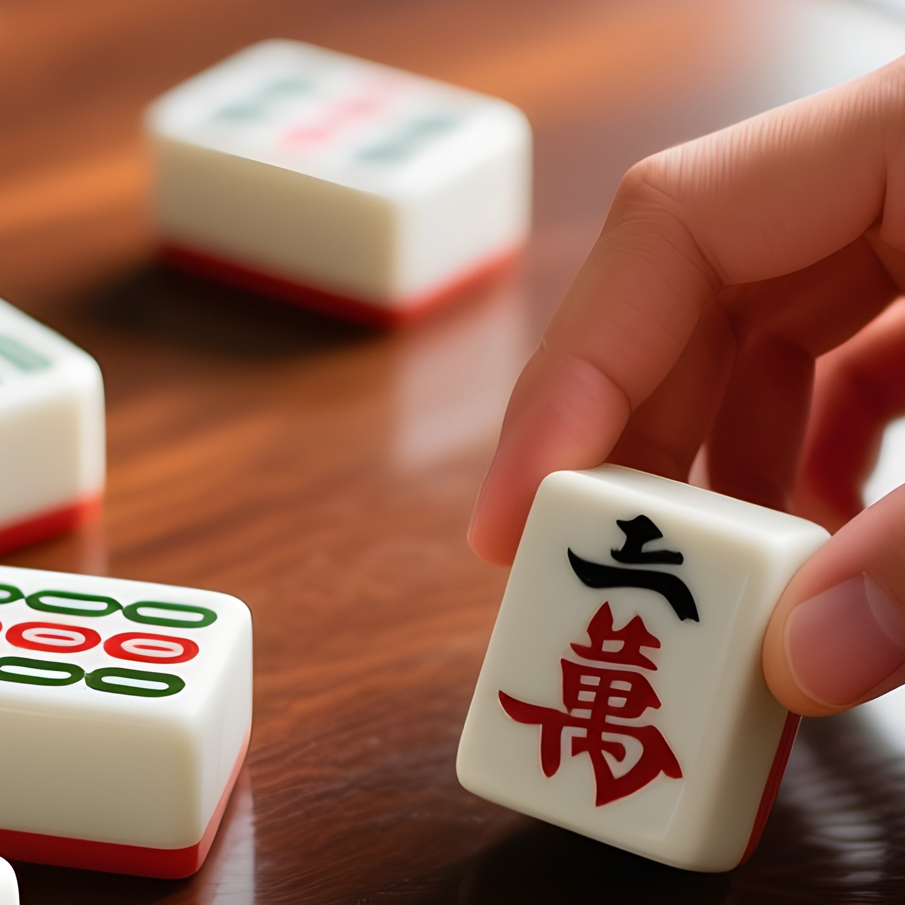 Tiles And Dice Mahjong Game Scene - Full Resolution Quality Preview