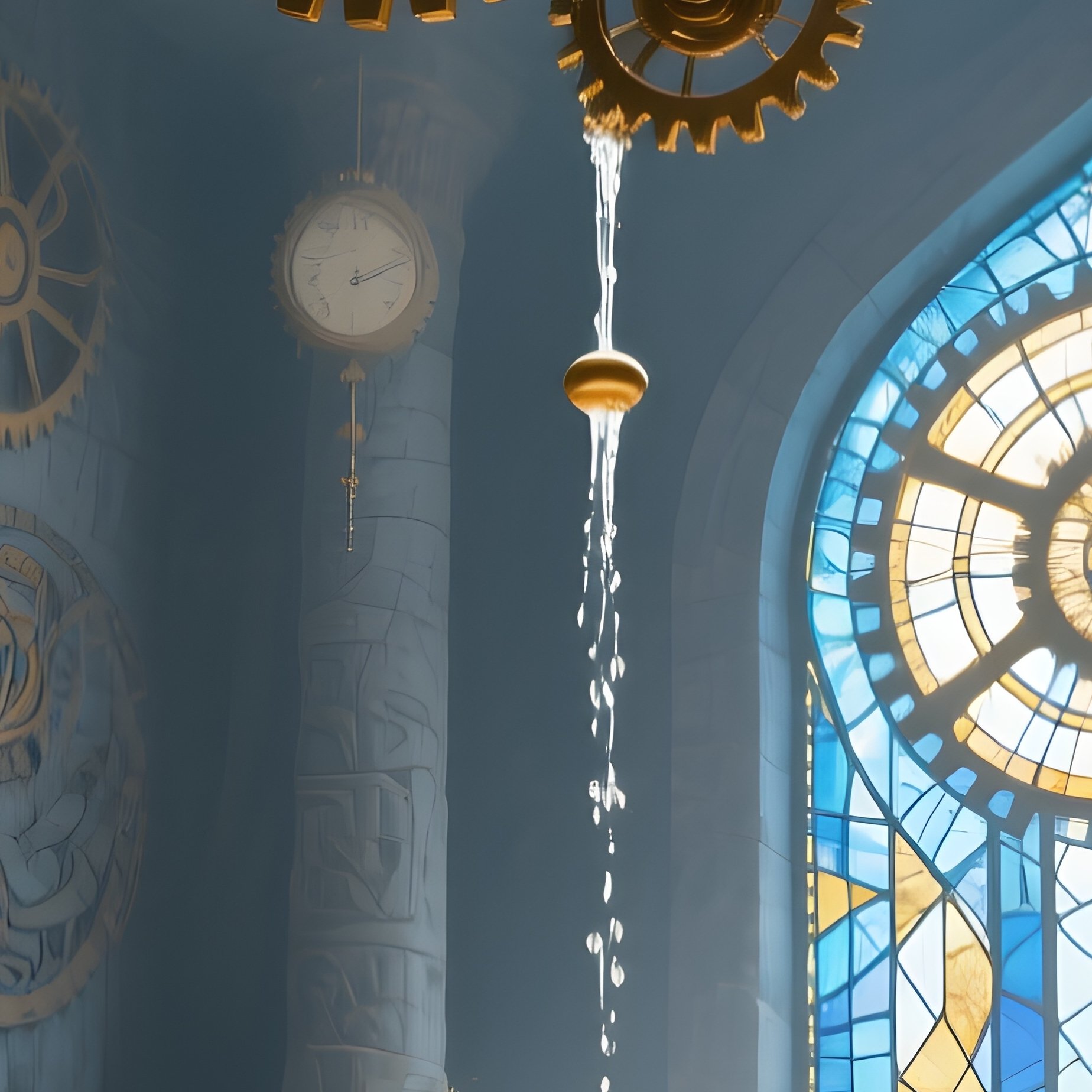 Time Efficiency Organization Ancient Temple Clock - Full Resolution Quality Preview