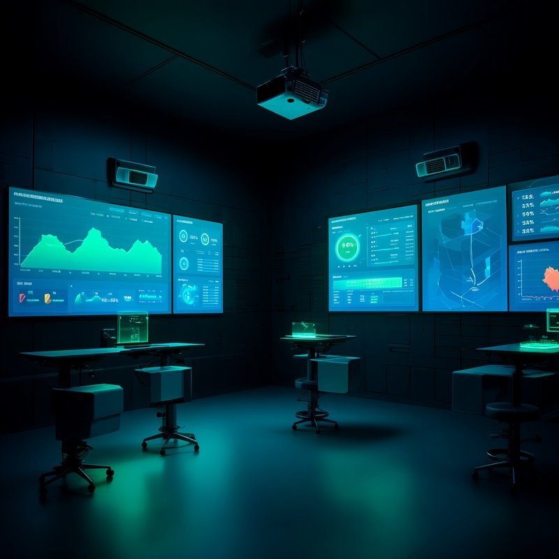 Time Efficiency Organization Digital Dashboard Room
