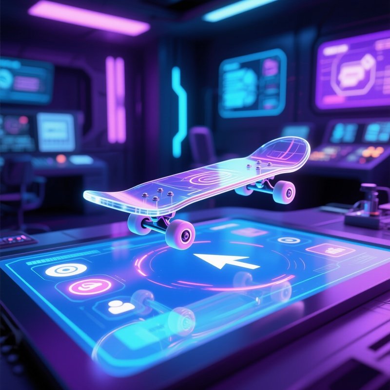 Tiny Skateboard As Mouse In Digital Interface