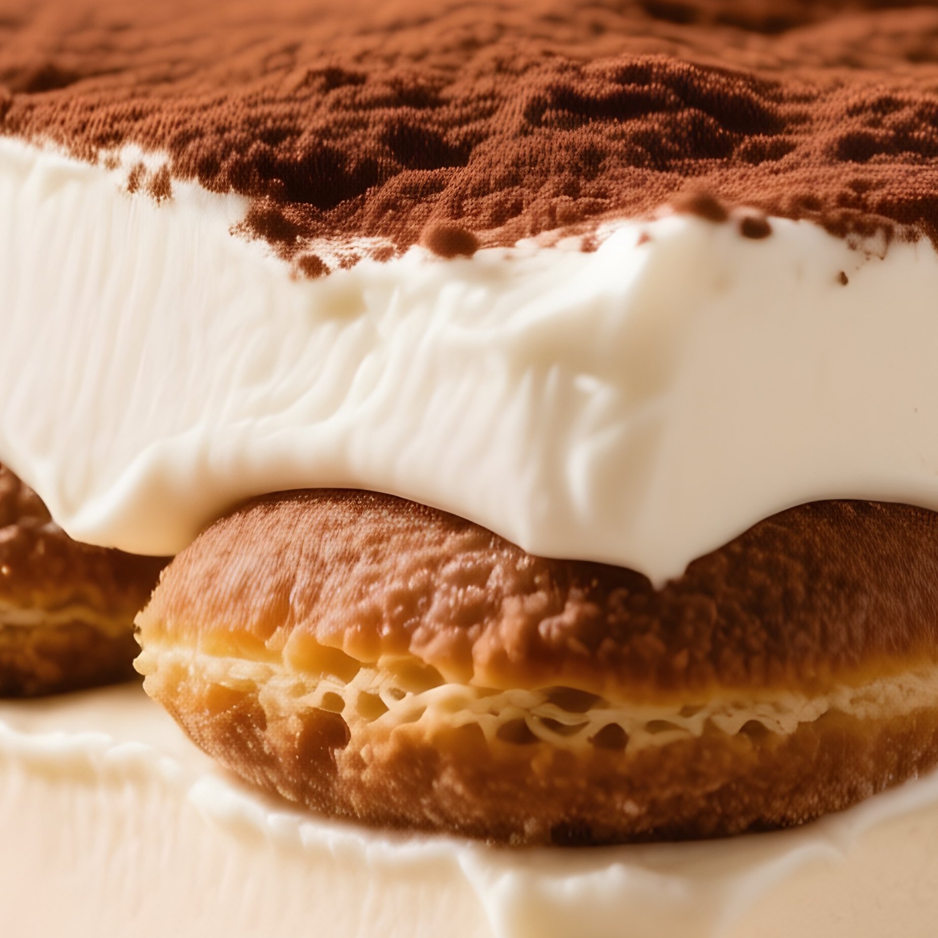 Tiramisu Layers Espresso Ladyfingers Mascarpone Cocoa - Full Resolution Quality Preview