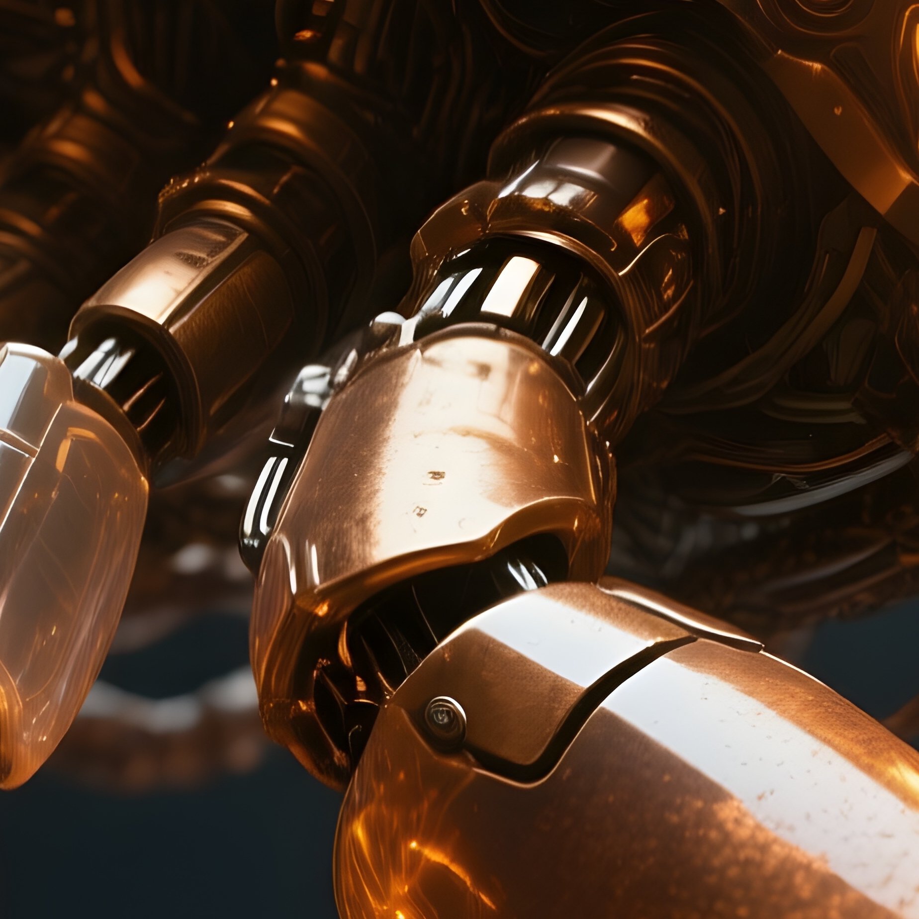 Titan Amphipod Bulky Translucent Armor With Bronze Sheen - Full Resolution Quality Preview