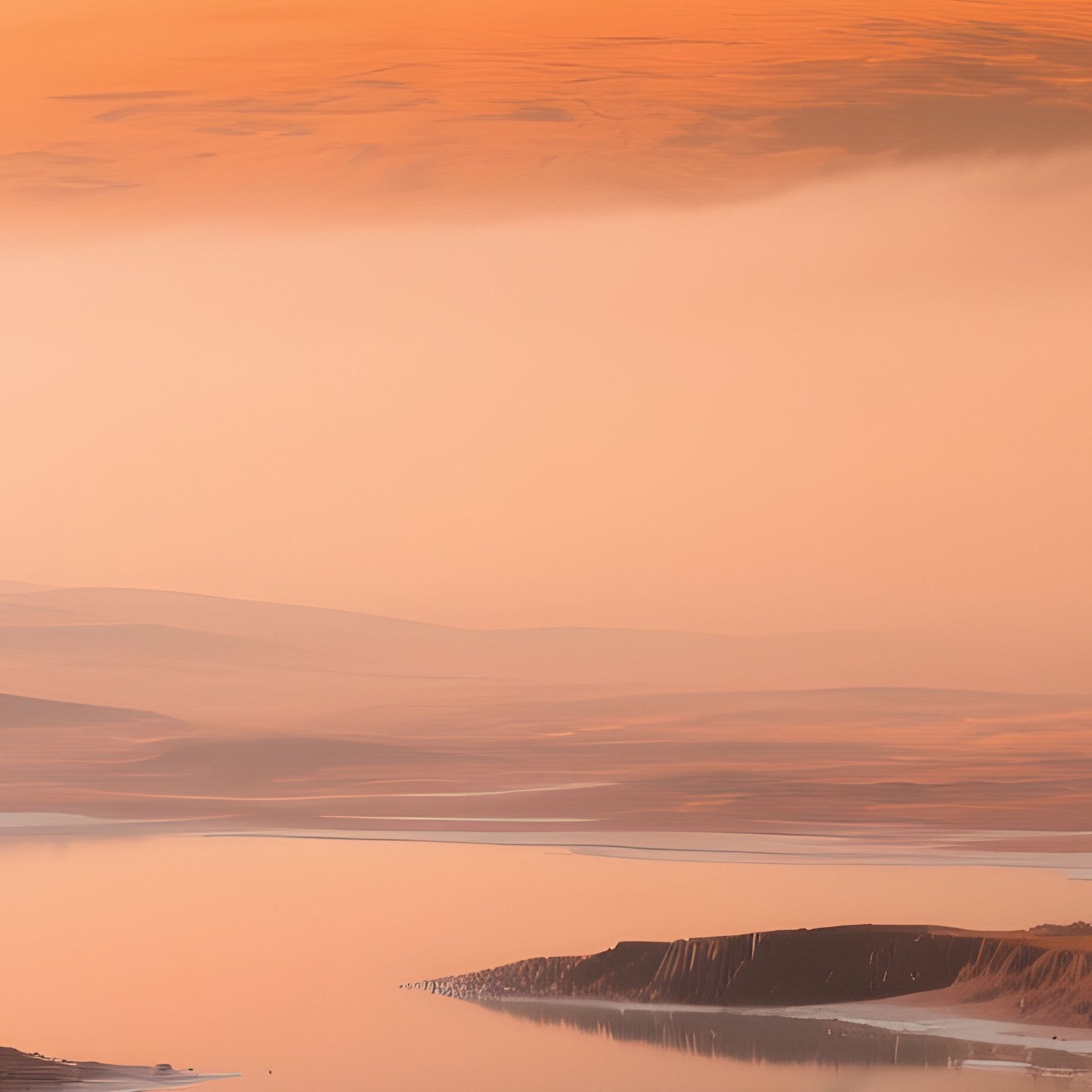 Titan Orange Haze Solar System Science Fiction 3 - Full Resolution Quality Preview