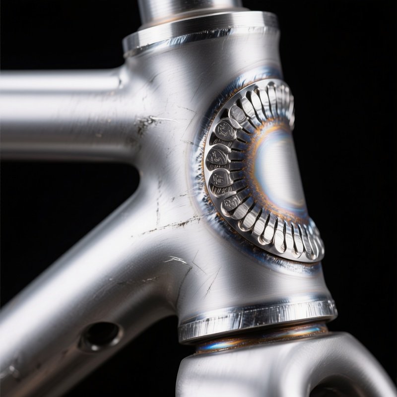 Titanium Bike Frame Welds Stack Of Dimes