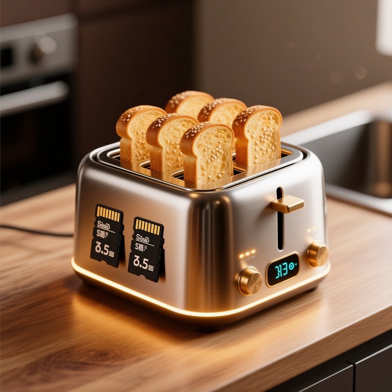 Toaster Hub Sd Cards As Toast Slices