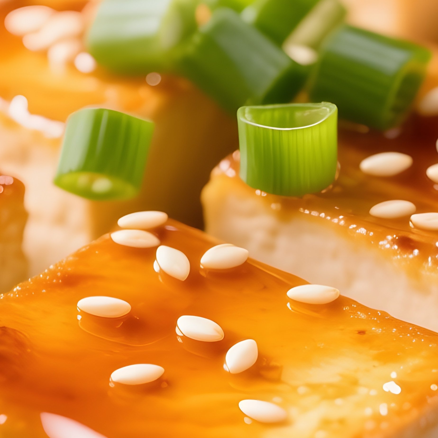 Tofu Dengaku Grilled Tofu Topped With Sweet Miso Glaze - Full Resolution Quality Preview