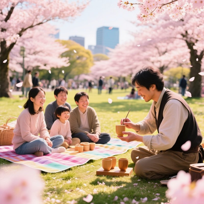 Tokyo Cherry Blossom Park Cup Game