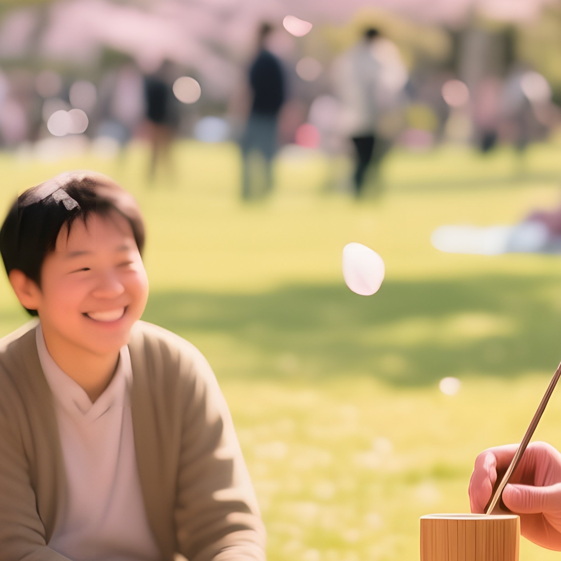 Tokyo Cherry Blossom Park Cup Game - Full Resolution Quality Preview