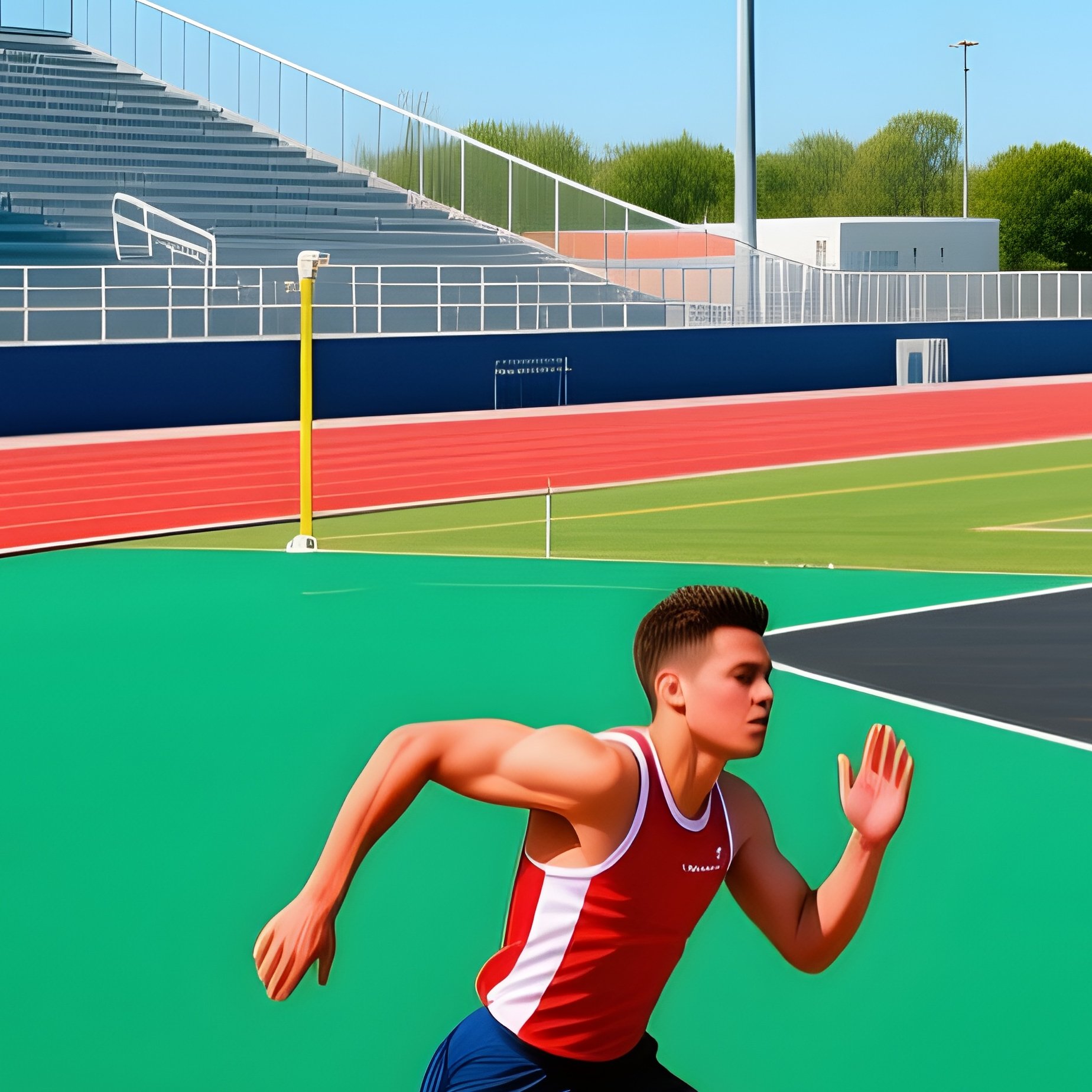 Track Field Asphalt Outdoor Athletics - Full Resolution Quality Preview