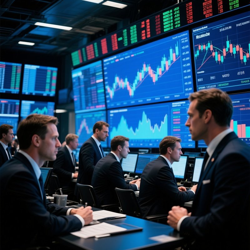 Traders On Trading Floor