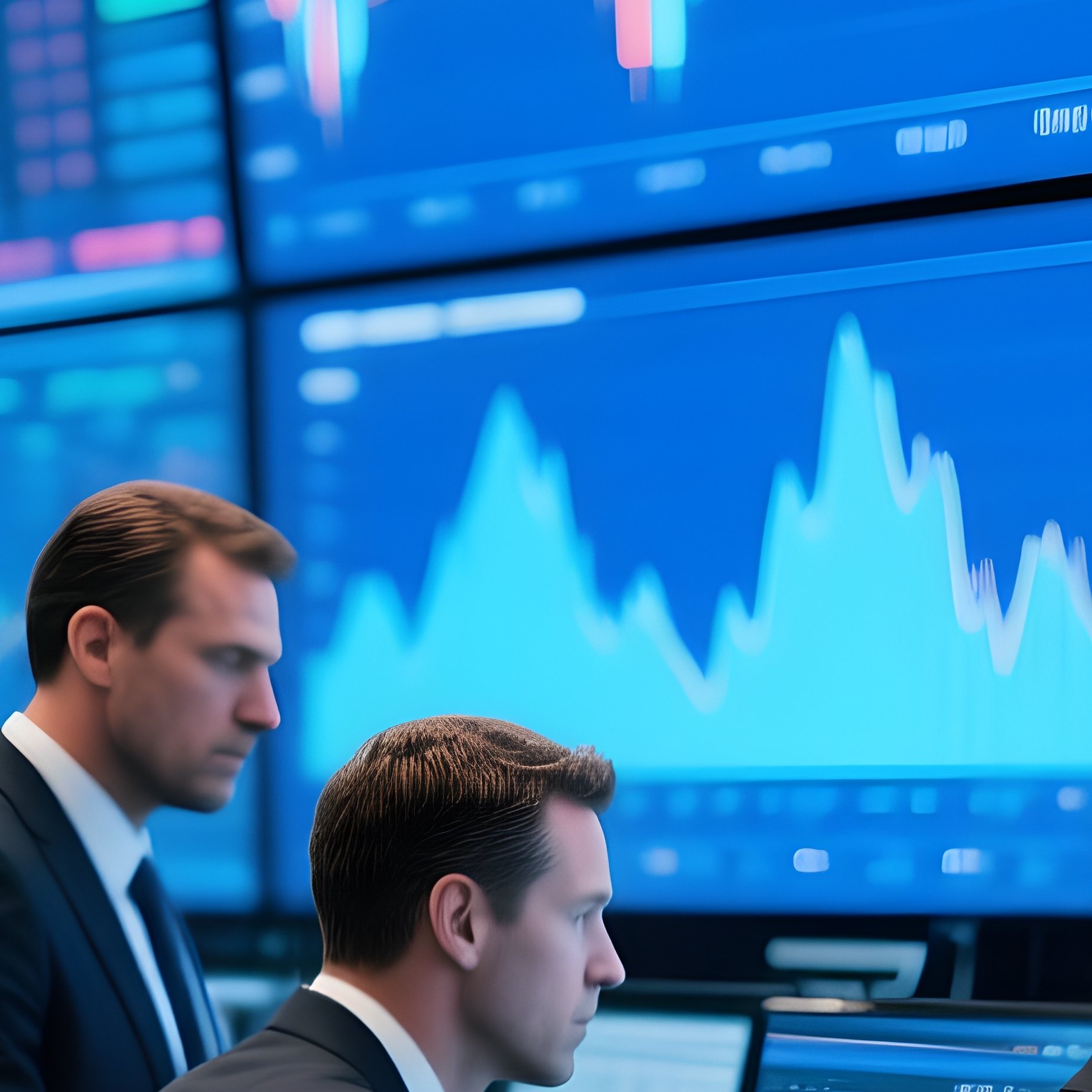 Traders On Trading Floor - Full Resolution Quality Preview