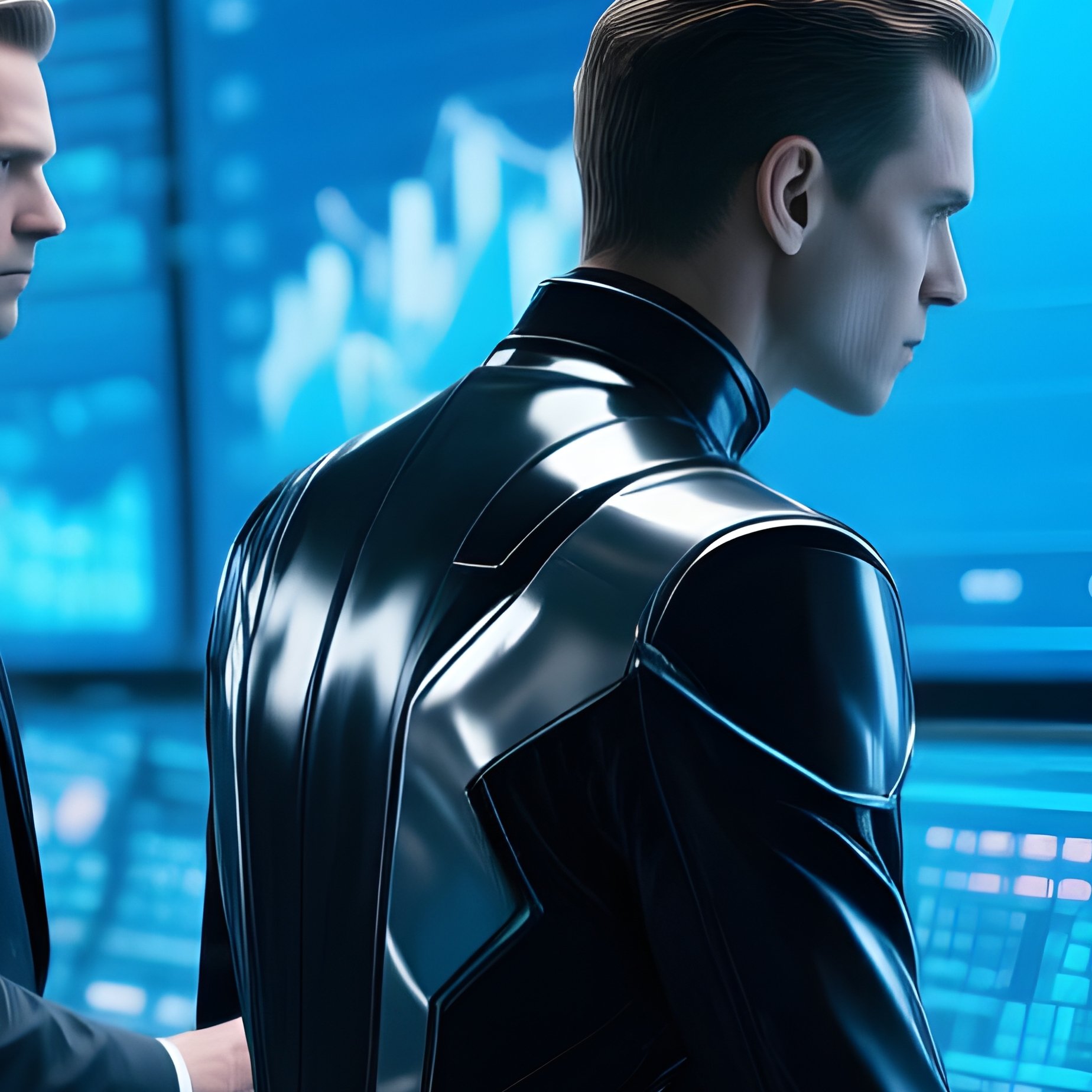 Traders On Trading Floor Science Fiction - Full Resolution Quality Preview