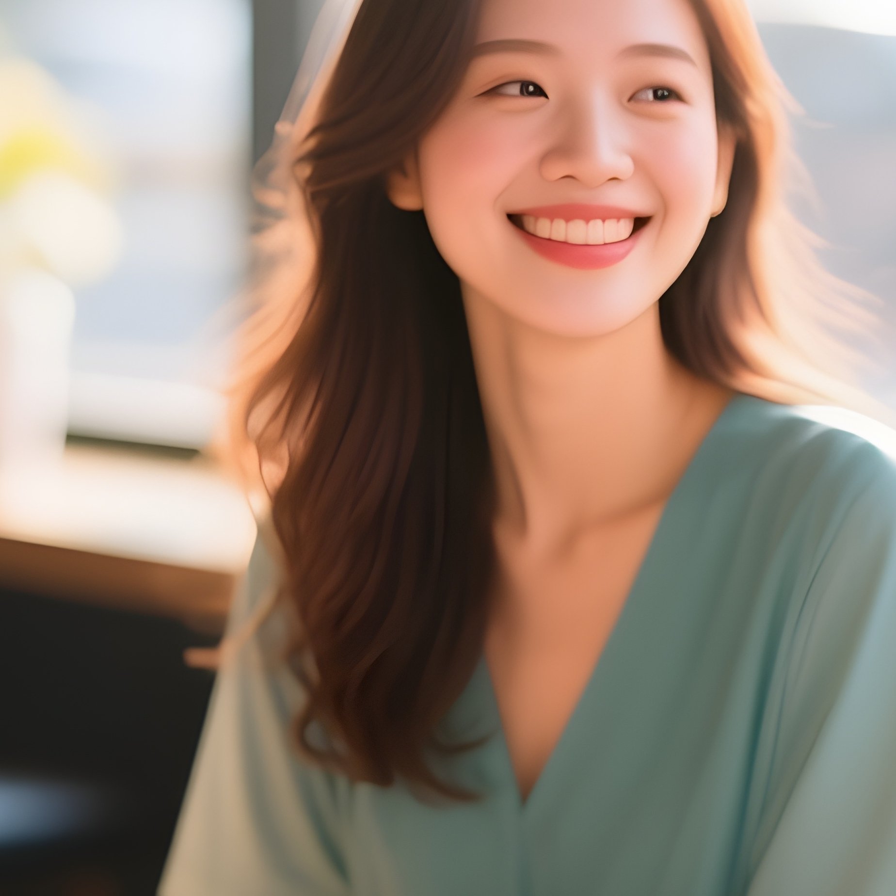 Trendy Cafe Morning Photorealistic - Full Resolution Quality Preview