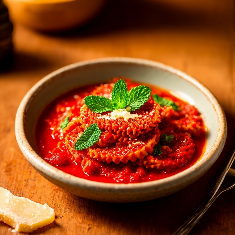 Trippa Alla Romana Tomato Sauce Mint Pecorino