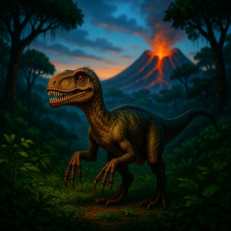 Troodon Prehistoric Dinosaur Art