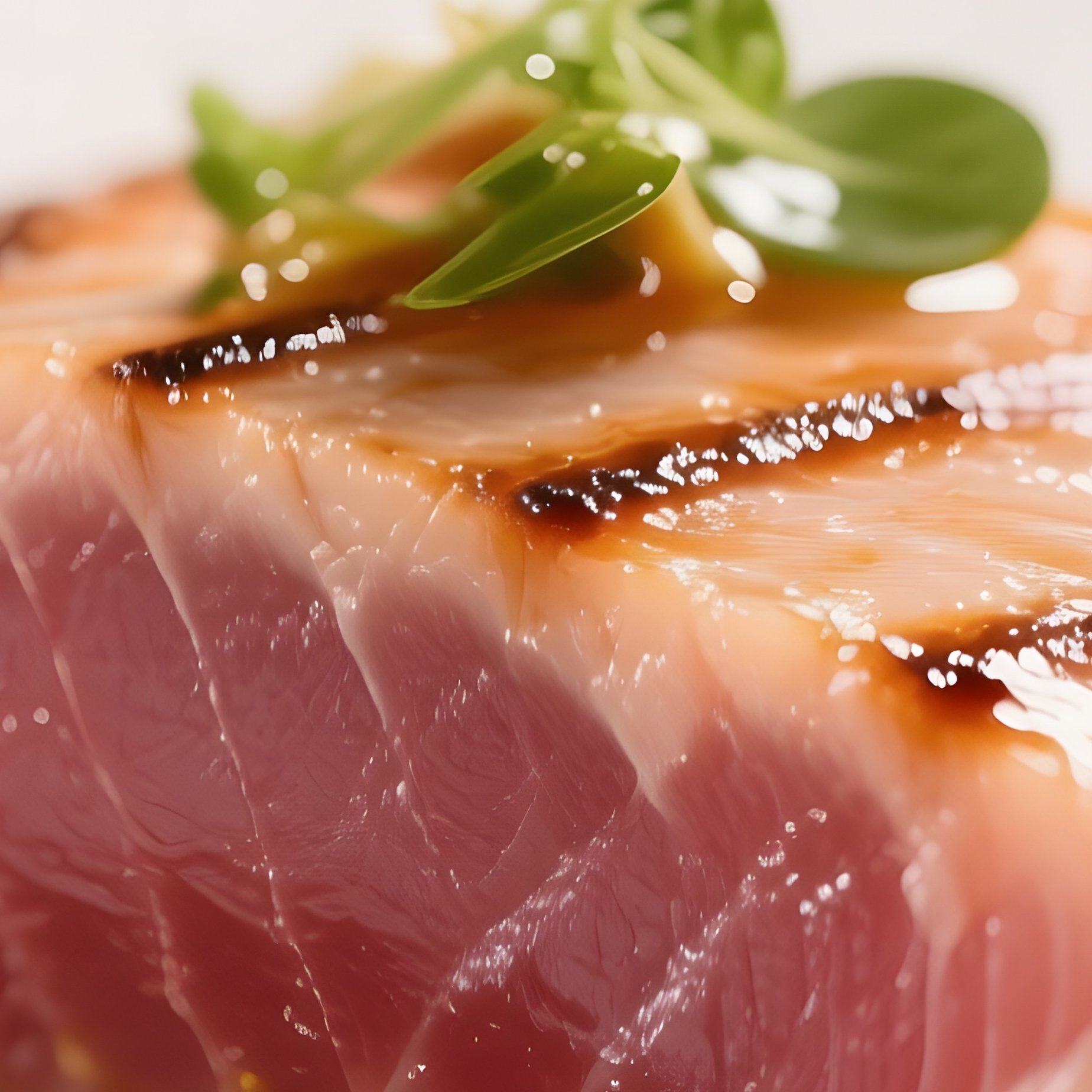 Tuna Tataki Lightly Seared Tuna Served Rare With Ponzu Sauce - Full Resolution Quality Preview