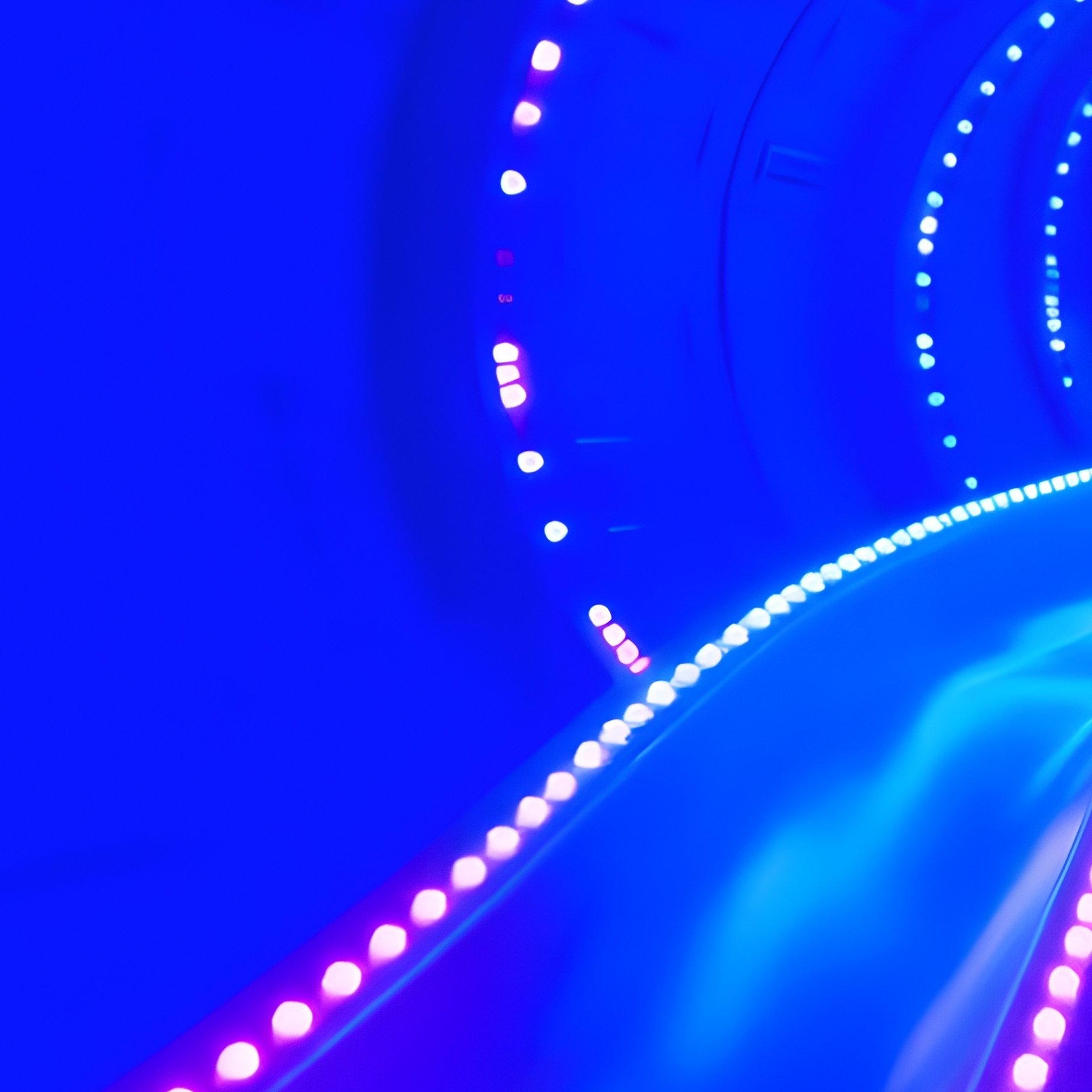 Tunnel Slide Led Lights Spiraling Downward Science Fiction - Full Resolution Quality Preview