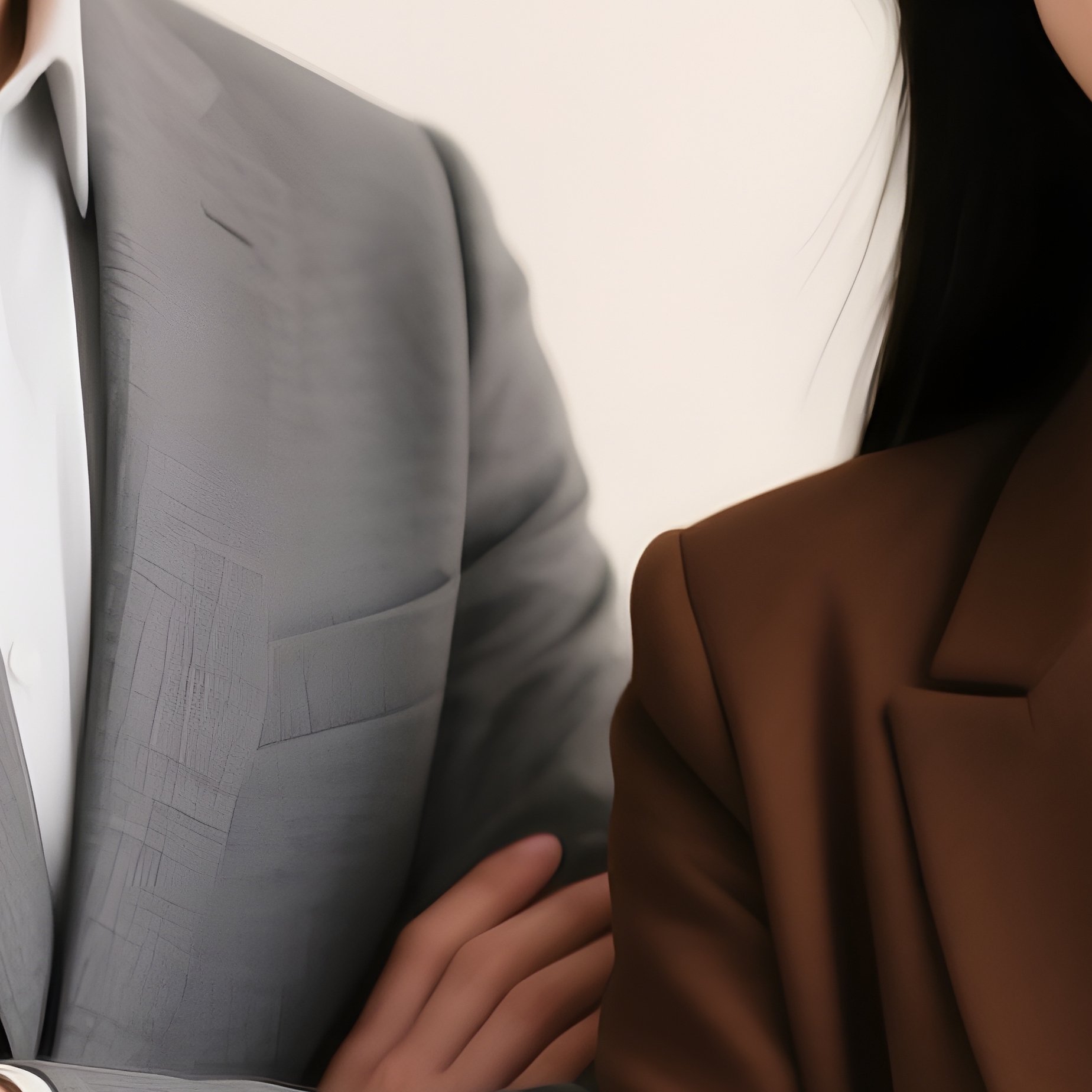Two Business Professionals Standing Together Business - Full Resolution Quality Preview