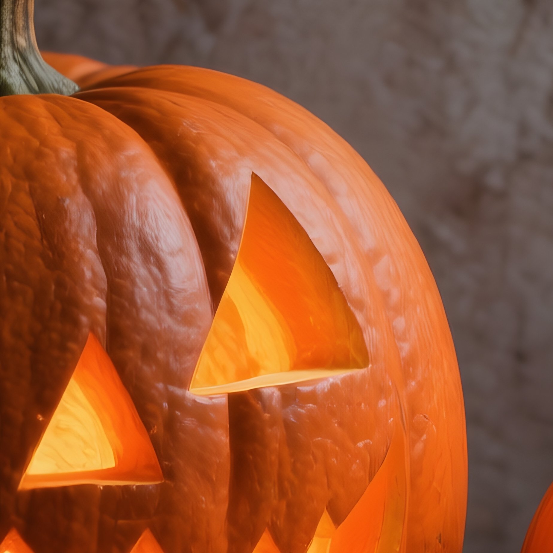 Two Carved Pumpkins Halloween Pumpkin - Full Resolution Quality Preview