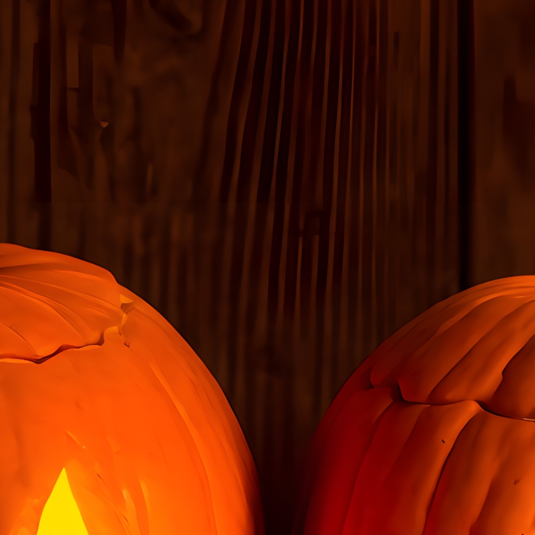 Two Carved Pumpkins Halloween Pumpkins - Full Resolution Quality Preview