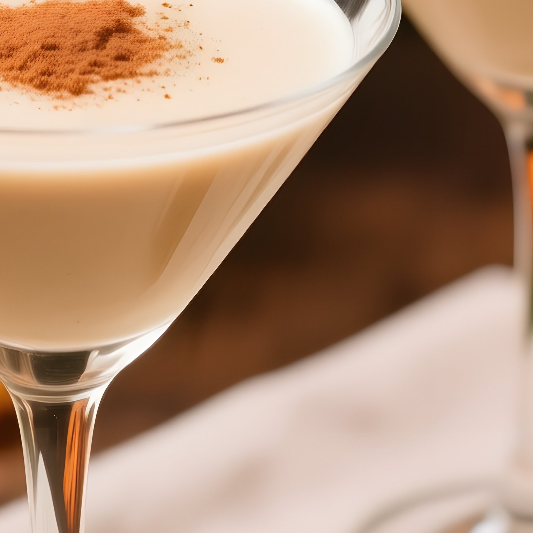 Two Glasses Of Creamy Drink Surrounded By Pumpkins And Spices - Full Resolution Quality Preview